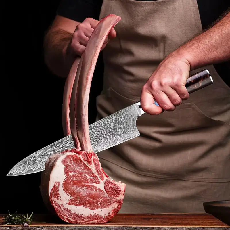 Professional Kitchen Knife Set | Elegant Black German Stainless Steel