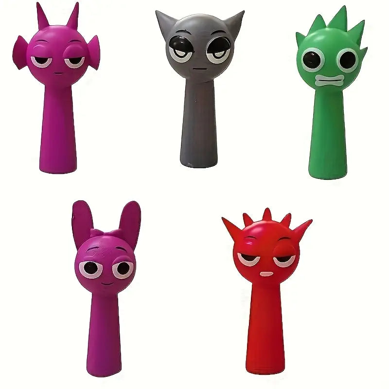 12pcs Cute Cartoon Mini Figures Set – Fun Desk Decor & Party Gift Toys