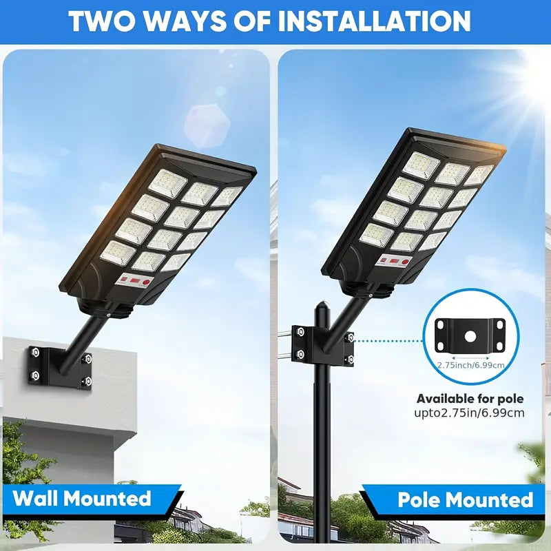 4/2 Pack Solar Street Lights with Motion Sensor & Remote