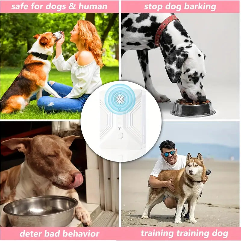 Rechargeable Anti Barking Device with 3 Sound Modes