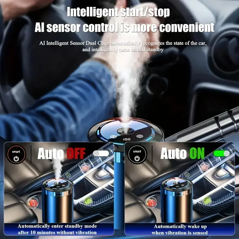 Smart Car Aromatherapy Diffuser with Auto Spray Scent