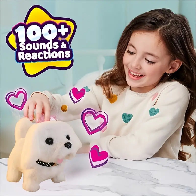 2025 New Interactive Toy Dog – Realistic Running & Barking Pet