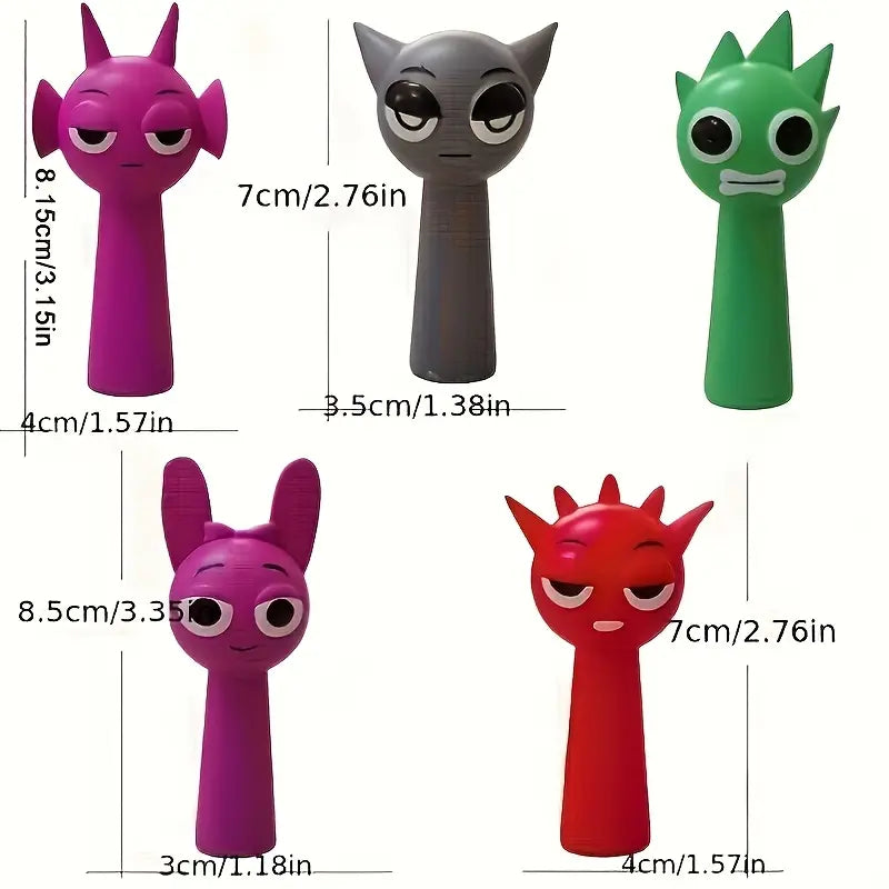 12pcs Cute Cartoon Mini Figures Set – Fun Desk Decor & Party Gift Toys