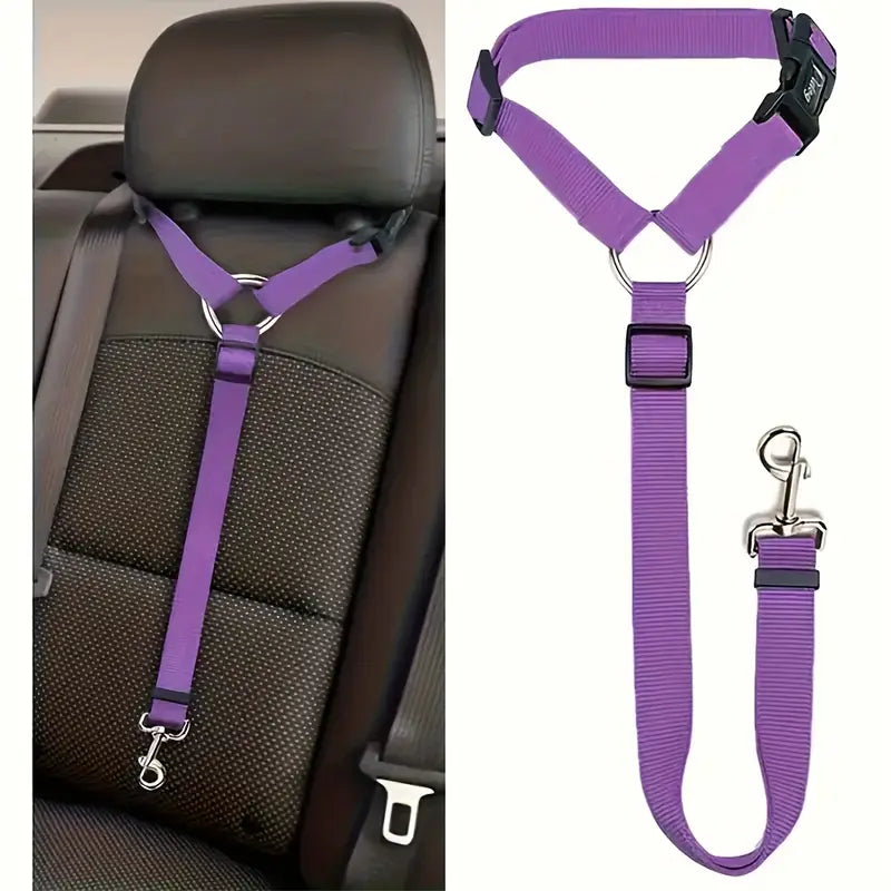 Dog Car Seat Belt Harness – Secure & Padded Design
