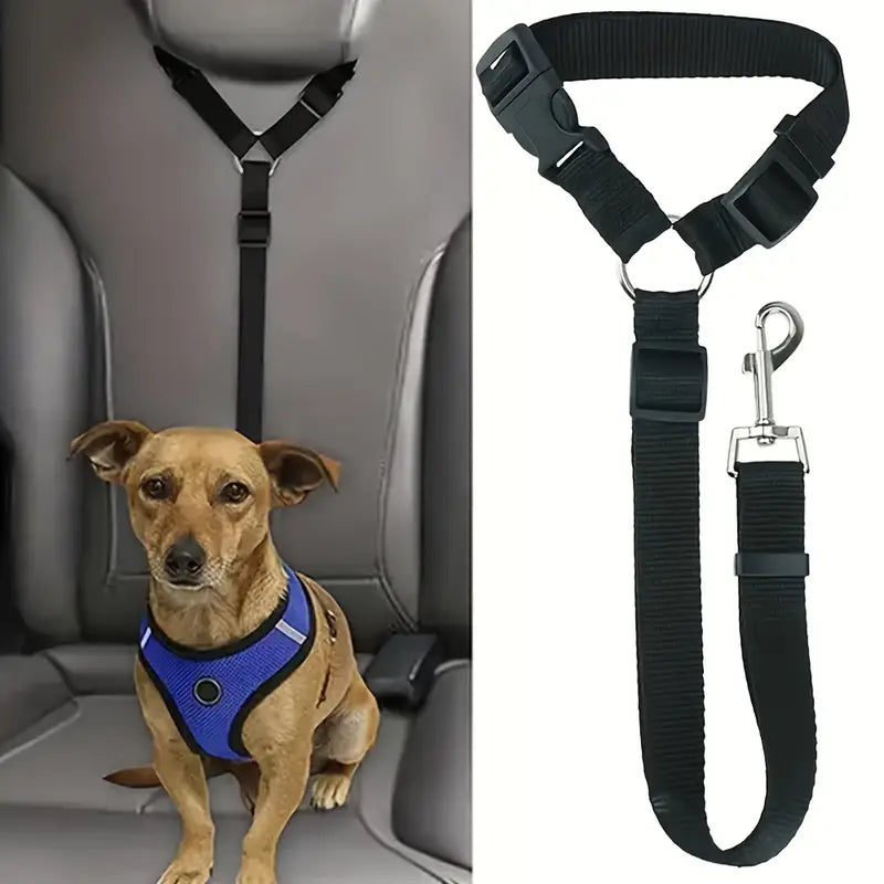 Dog Car Seat Belt Harness – Secure & Padded Design