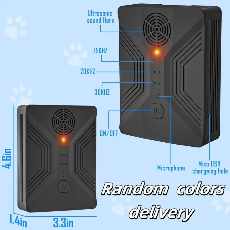 Rechargeable Anti Barking Device with 3 Sound Modes