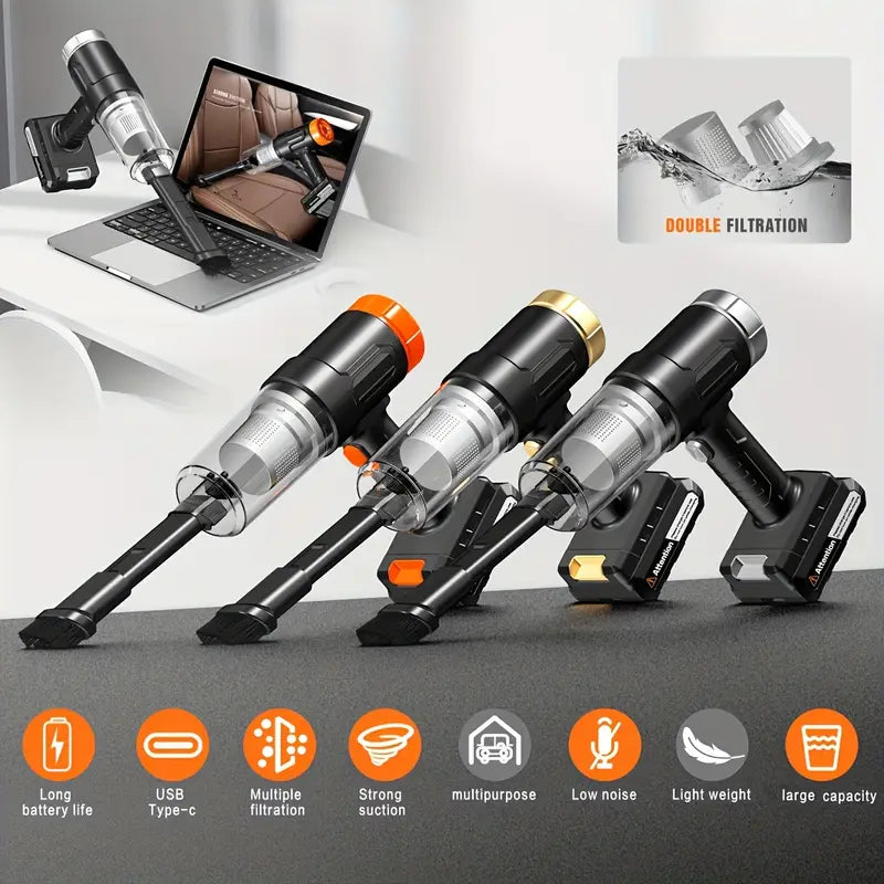 2025 Wireless Handheld Car Vacuum Cleaner – Strong Suction