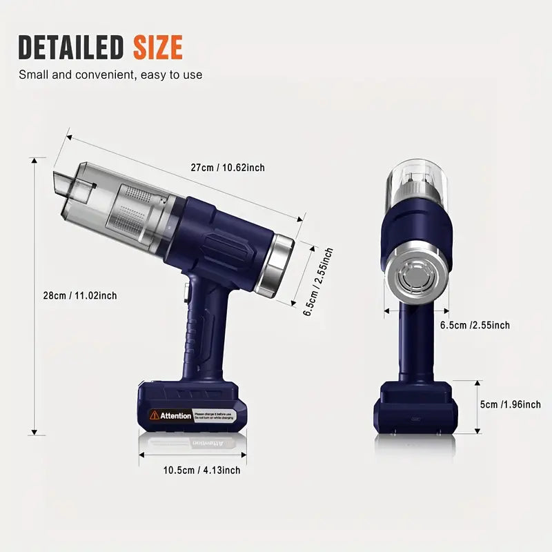 2025 Wireless Handheld Car Vacuum Cleaner – Strong Suction
