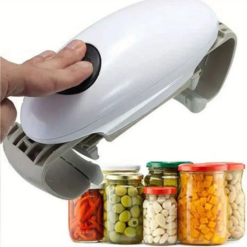 Electric Jar Opener for Seniors & Arthritic Hands | One-Touch Auto-Off | High Torque, Battery-Powered, Ergonomic Design