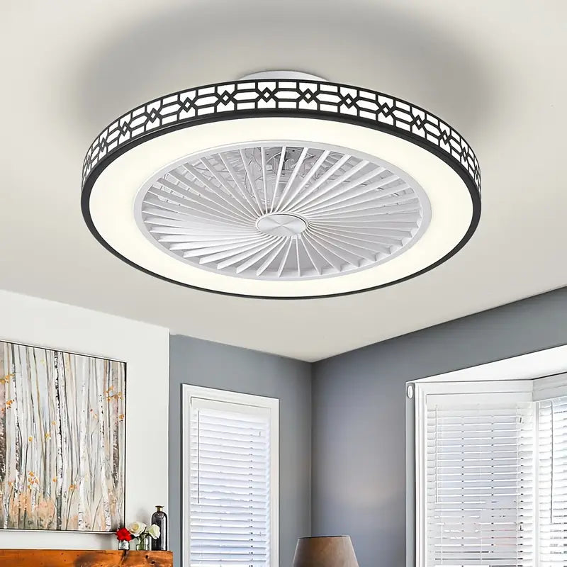 20" Bladeless Ceiling Fan with LED Light & Dimmable Settings