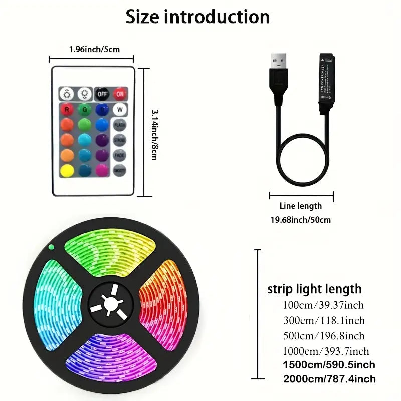RGB LED Strip Lights – USB Kit