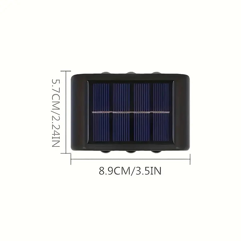 4 Pack Solar Wall Lights with 6 LEDs – Waterproof & Durable