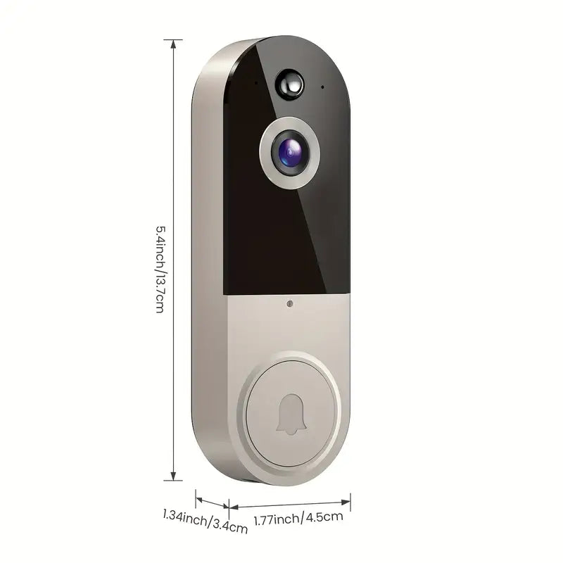 1080P HD Smart Video Doorbell with AI & Night Vision