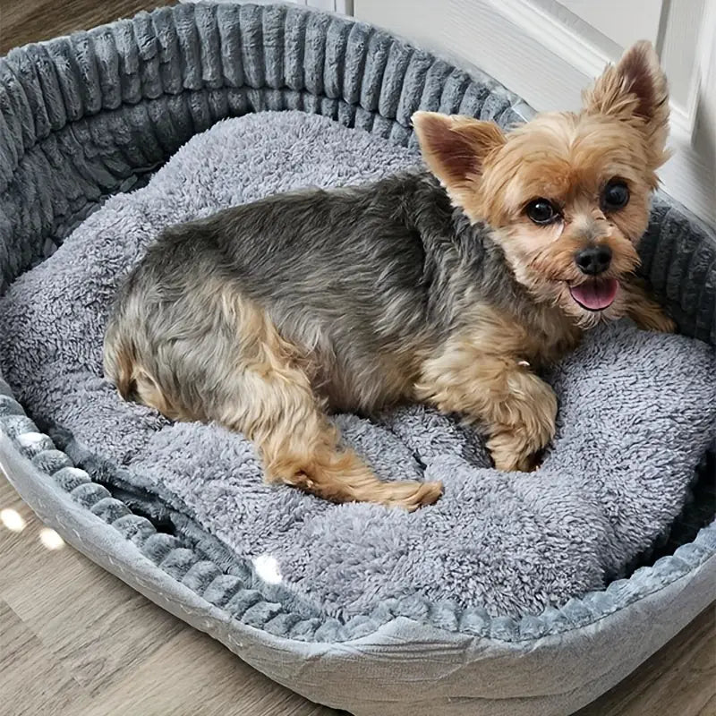 Dreamcatcher Plush Dog Bed – Washable & Bite Resistant