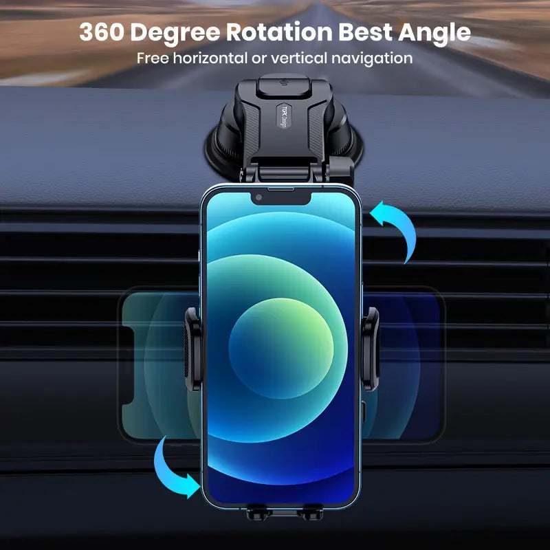 TOPK D42C Dashboard Car Phone Holder – 360° Adjustable Mount