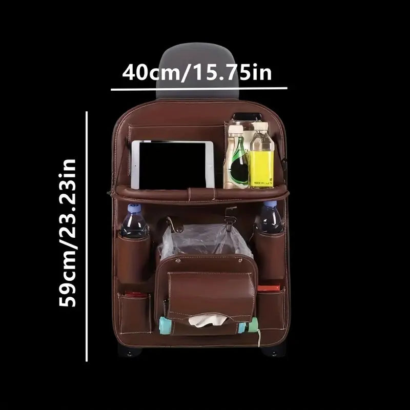 1/2pcs Car Backseat Organizer – Multi-Functional Storage Box