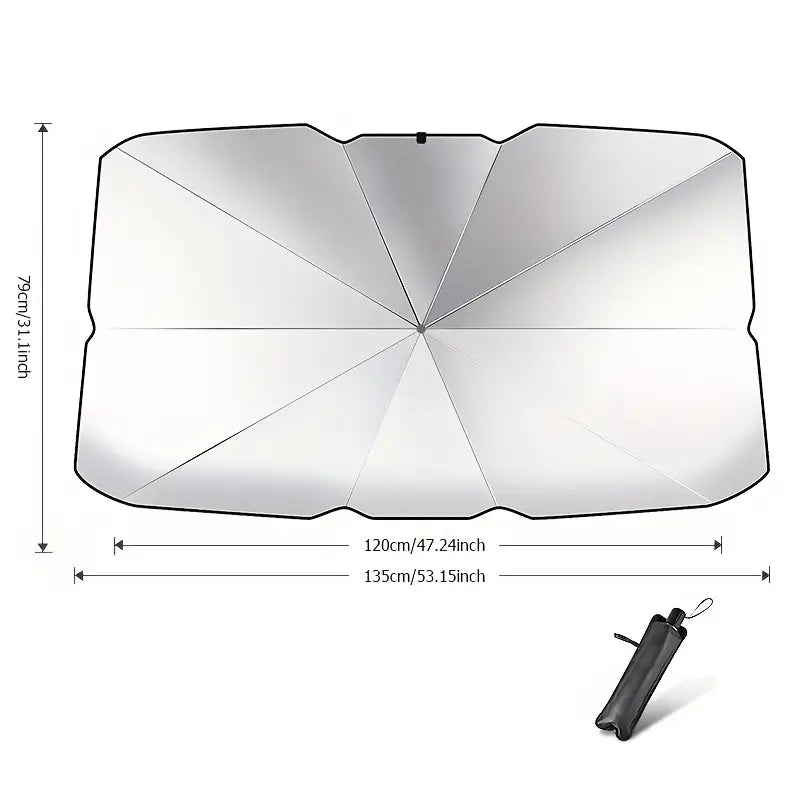 Foldable Car Windshield Sunshade for Heat Protection