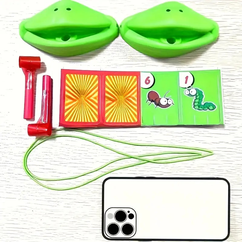 Lizard Mask Licking Card Game – Fun Interactive Party Toy for Family & Friends