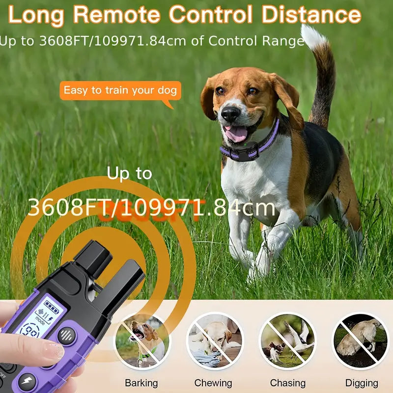 3300Ft Remote Dog Training Collar – Shock, Vibrate, Beep