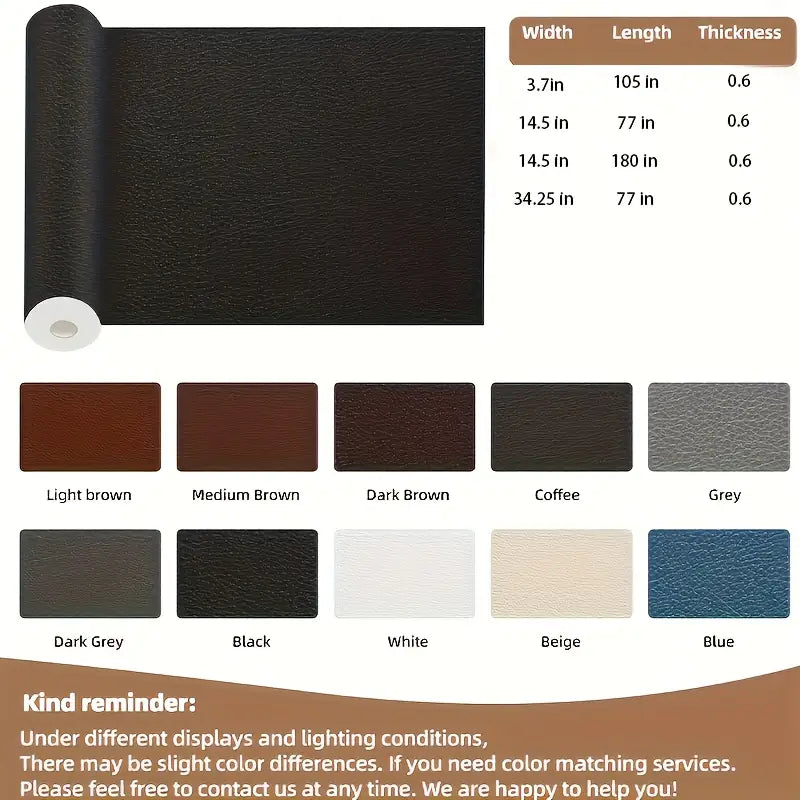 Self-Adhesive Leather Repair Patch Sheet