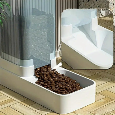 Automatic Gravity Pet Feeder & Water Dispenser Set