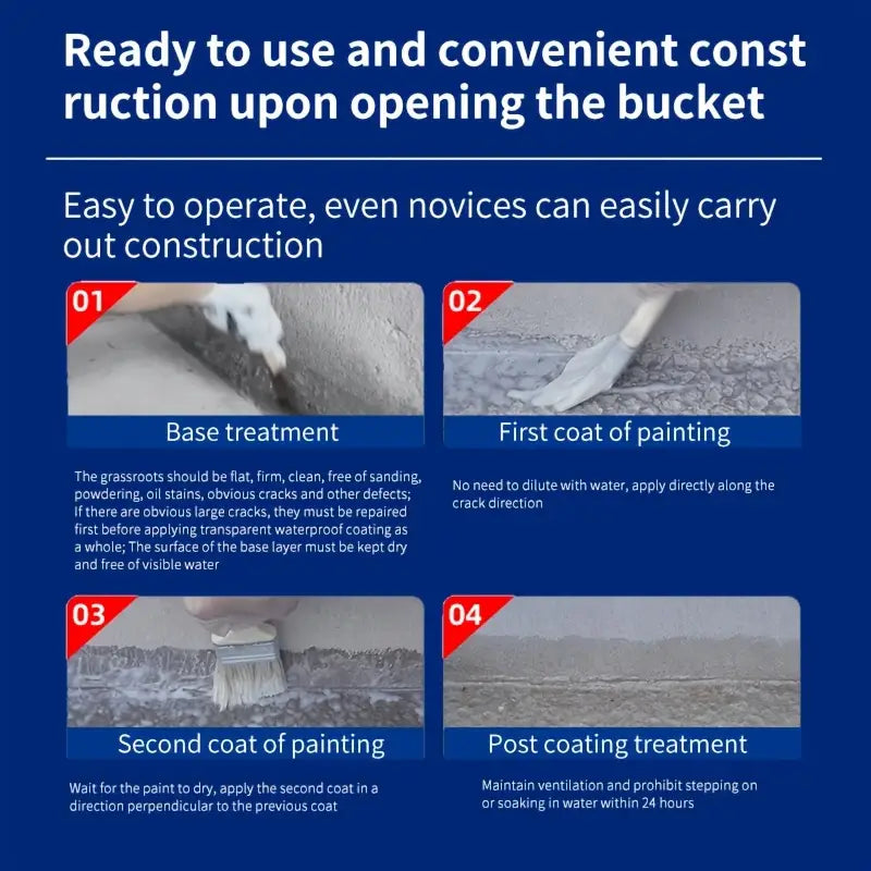 Premium Waterproof Tile Glue – 1kg Transparent Leak-Proof Adhesive for Terraces & Bathrooms
