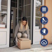 Self-Sealing Magnetic Screen Door – Hands-Free & Durable