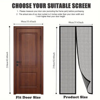 Self-Sealing Magnetic Screen Door – Hands-Free & Durable
