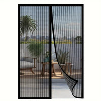 Self-Sealing Magnetic Screen Door – Hands-Free & Durable