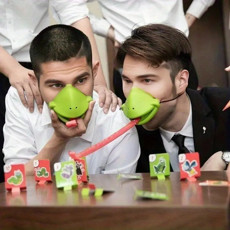 Lizard Mask Licking Card Game – Fun Interactive Party Toy for Family & Friends