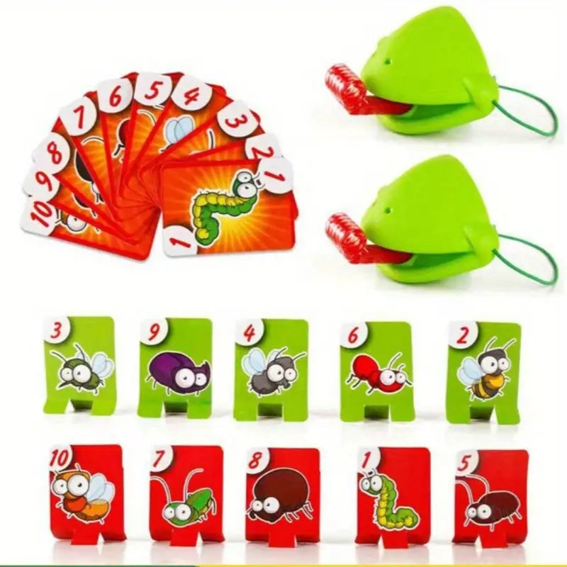Lizard Mask Licking Card Game – Fun Interactive Party Toy for Family & Friends