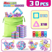 Macaron Magnetic Building Blocks – STEM 3D Construction Toys for Kids
