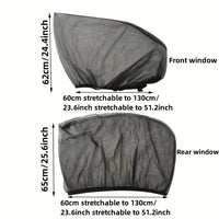 4Pcs Car Window Shades Set – Front & Rear UV Sun Protection