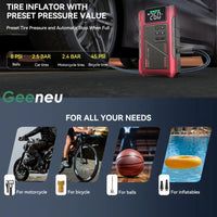 3500A Wireless Car Jump Starter & Air Compressor - Portable