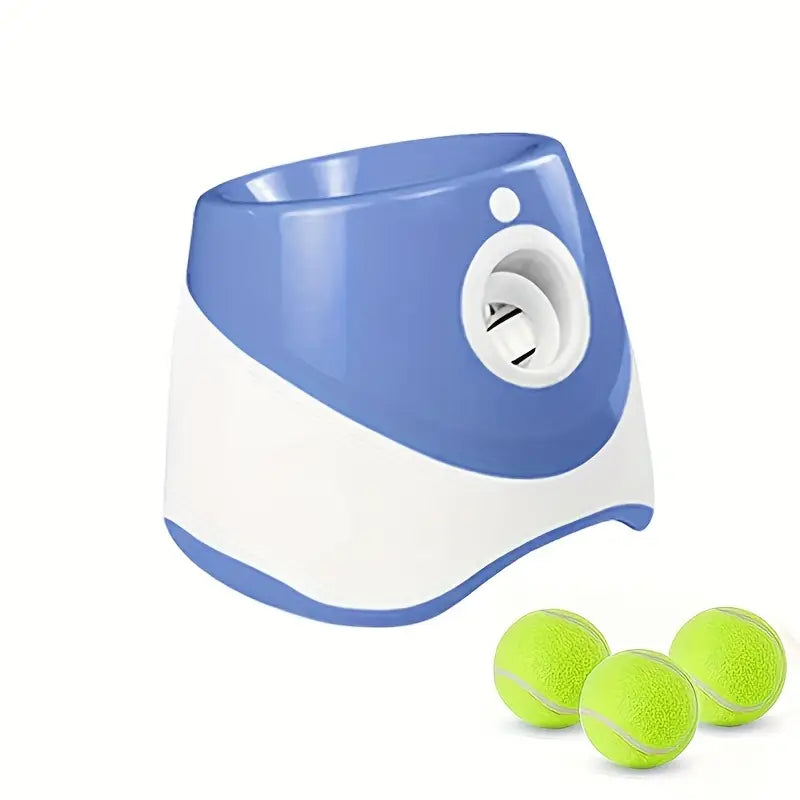 Automatic Dog Ball Launcher Toy with 3 Mini Balls & USB