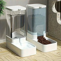 Automatic Gravity Pet Feeder & Water Dispenser Set