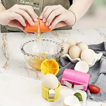3pcs Egg Shell Opener Set | Cracker, Peeler & Separator for Raw & Boiled Eggs | Essential Kitchen Gadget