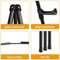 Portable Folding Art Display Easel Stand – 63" Adjustable Metal Tripod