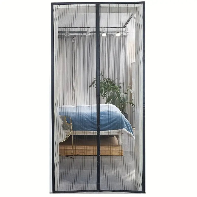 Self-Sealing Magnetic Screen Door – Hands-Free & Durable