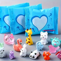 25pcs Glow-in-the-Dark Animal Charms – Surprise Pack for DIY Crafts & Jewelry
