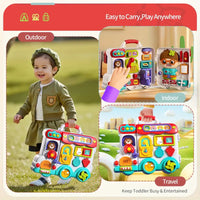 54-in-1 Musical Busy Board Toy – Bilingual Early Learning Fun for Toddlers