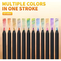 10pcs Rainbow Gradient Magic Pens – Kawaii Writing & Art Supplies