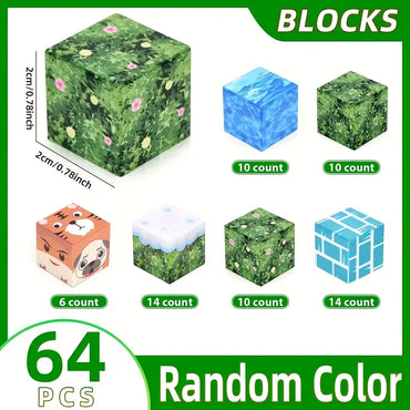 100pcs Magnetic Building Blocks – Creative Architectural Magnet Toy Kit