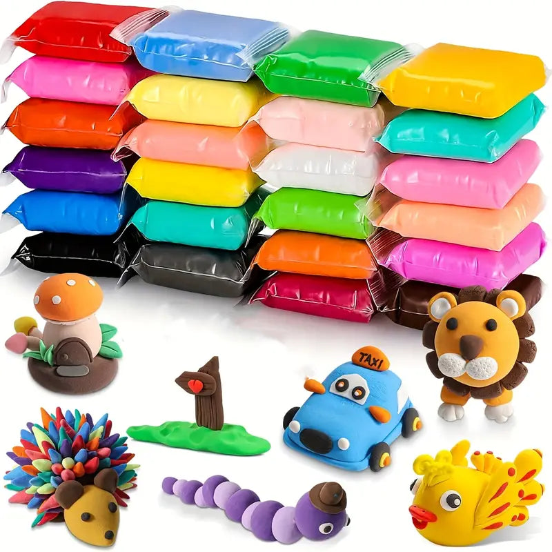 Ultra Light Air Dry Clay – 22 Color DIY Craft Set