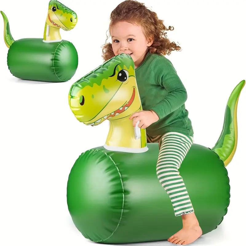 Giant Ride-On Inflatable Dinosaur Toy – Heavy Duty Fun for Kids Ages 5+