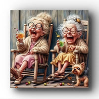 Colorful Character Canvas Wall Art – Wooden Framed Playful Print for Bedroom or Living Room