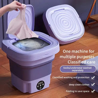 Portable Mini Washing Machine – 2.11 Gal with 3 Cleaning Modes