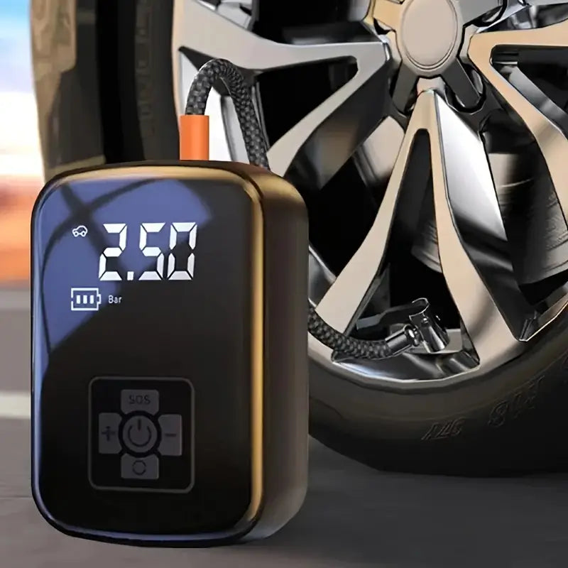 Cordless Tire Inflator Portable Air Compressor with Digital Display