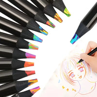 10pcs Rainbow Gradient Magic Pens – Kawaii Writing & Art Supplies