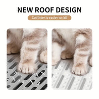 Odorless Enclosed Cat Litter Box with Lid & Scoop Set